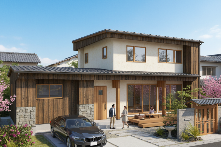 ドリームパースAI外観スタイル選択-自然素材